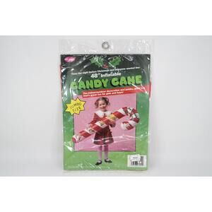 VTG Inflatable Candy Cane Fun World Night Before Christmas 48" Jumbo Indoor Toy